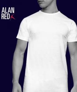 Alan Red Derby ON White 2 Pack